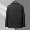 Men's Winter Down Cotton Jacket: Warm Business Coat for Middle-Aged & Elderly (Ages 50-60)