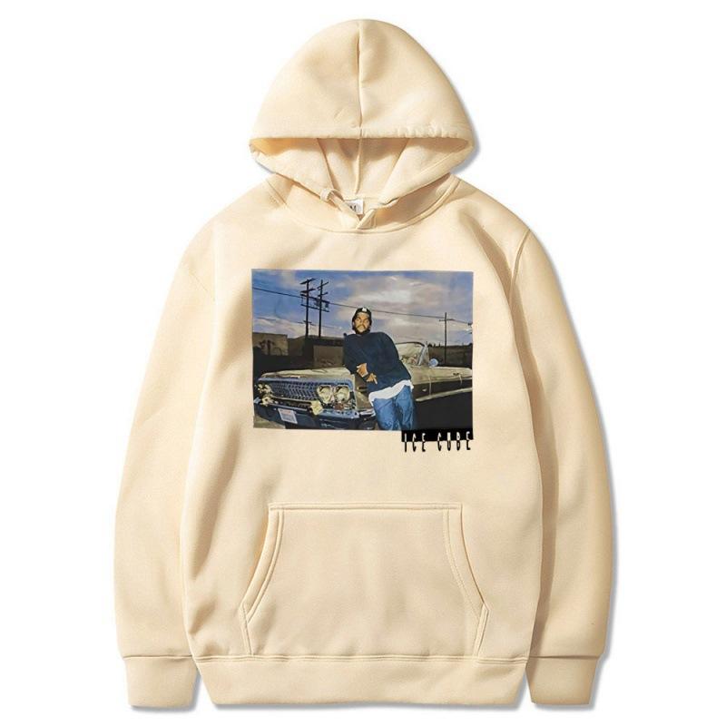 Ice Cube Rapper Hip Hop Man Felpa Hoodie Autumn Winter Fleece Streetwear Tops
