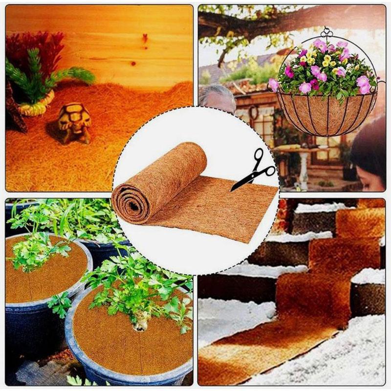 Coconut Coir Liner Sheet Coco Plant Fiber Roll, Coconut Palm Mat, Gardening