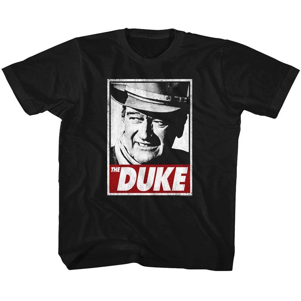 Kids John Wayne Tha Duke Black Icon Shirt 150