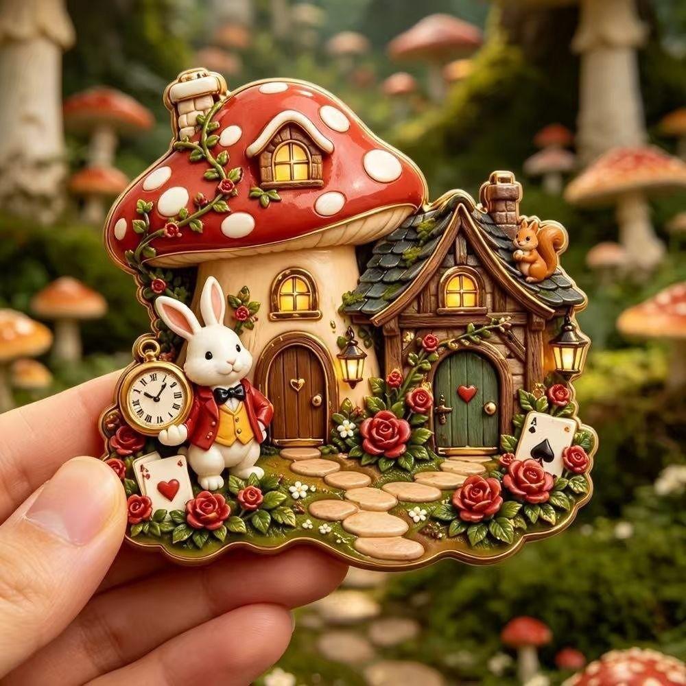 Simulation Refrigerator Magnet Cute Theme 3D Refrigerator Stickers Refrigerator Decoration