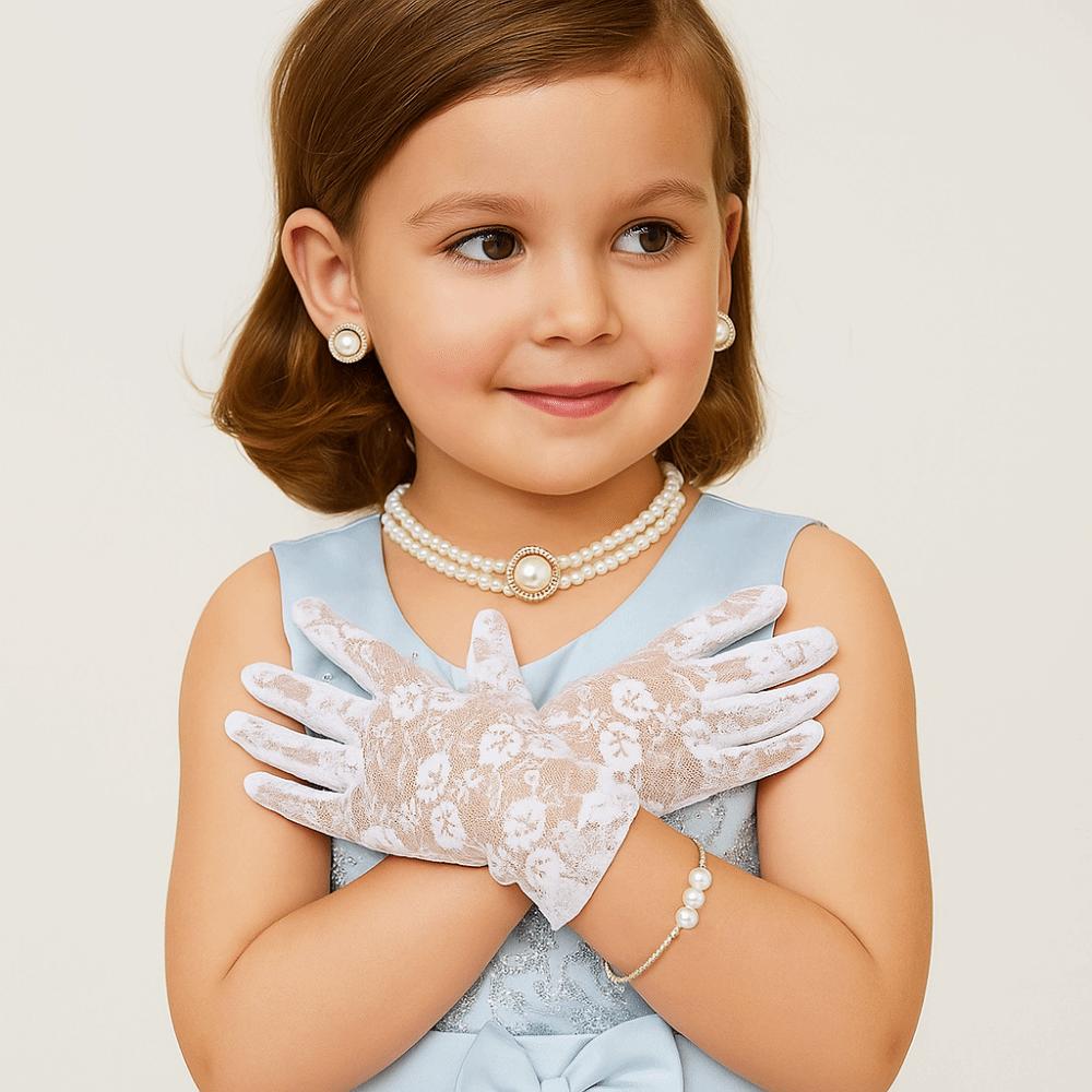 Trendy Pearl Necklace Set Imitation Pearl Court-style Jewelry Set  Bridal Accessories