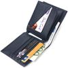 Capacious Men's Bifold Wallet Made of Genuine Leather Flotar CANPELLINI Purse 21581 Blue
