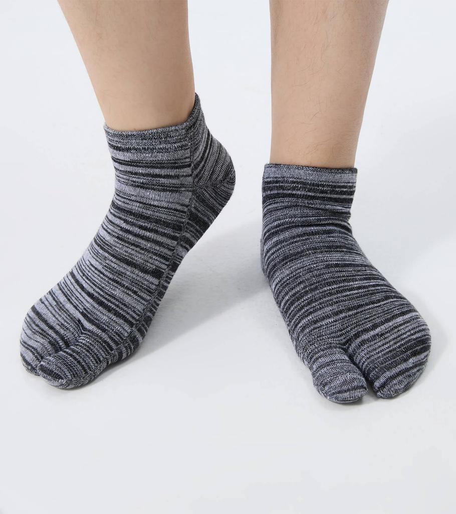 WIOIW Women's Two-Toe Tabi Socks, Ankle Socks for Running, Cotton, Sports, Casual, Commuting, School, Cute, Set of 6
