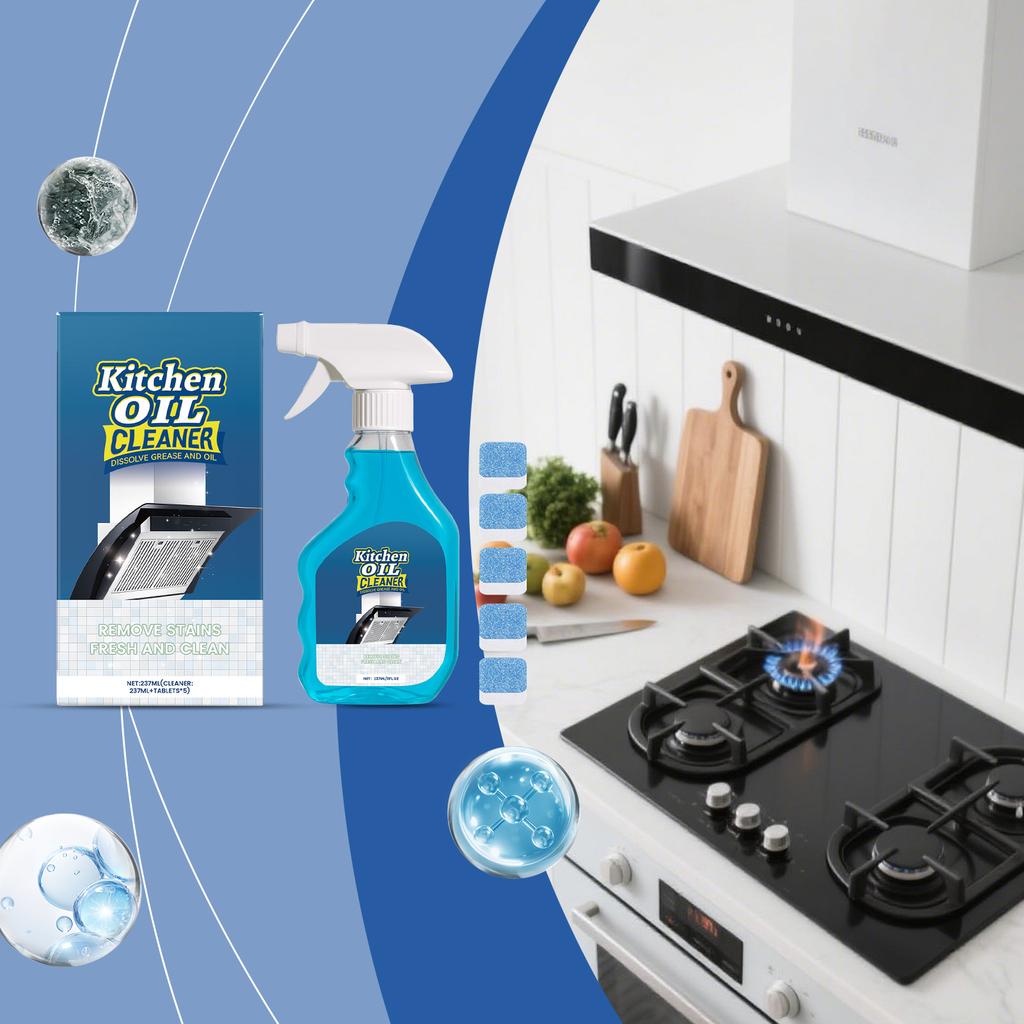 Kitchen Cleaner Strong Decontamination Spray Is Suitable For Kitchen And Living Room Conditioners,237ml