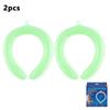 PCM Ice Neck Ring Summer Cooling Neckband Heatstroke Prevention Reusable 28℃ Natural Freeze No Condensation Long Lasting Cool