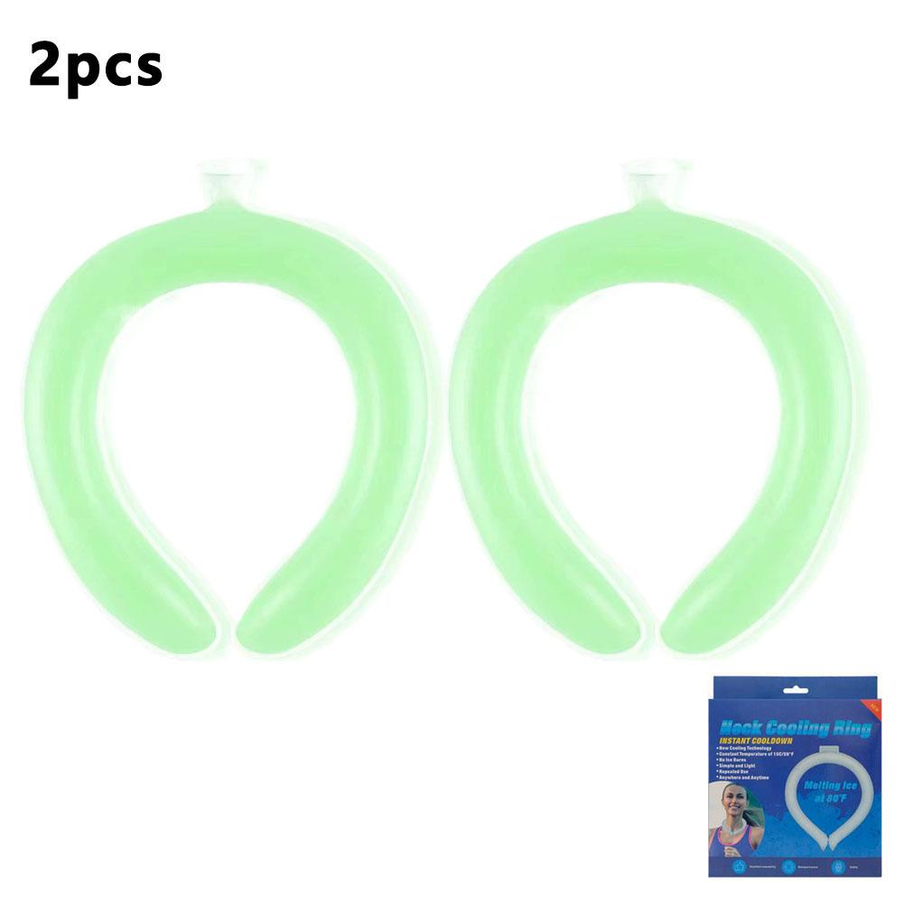 PCM Ice Neck Ring Summer Cooling Neckband Heatstroke Prevention Reusable 28℃ Natural Freeze No Condensation Long Lasting Cool