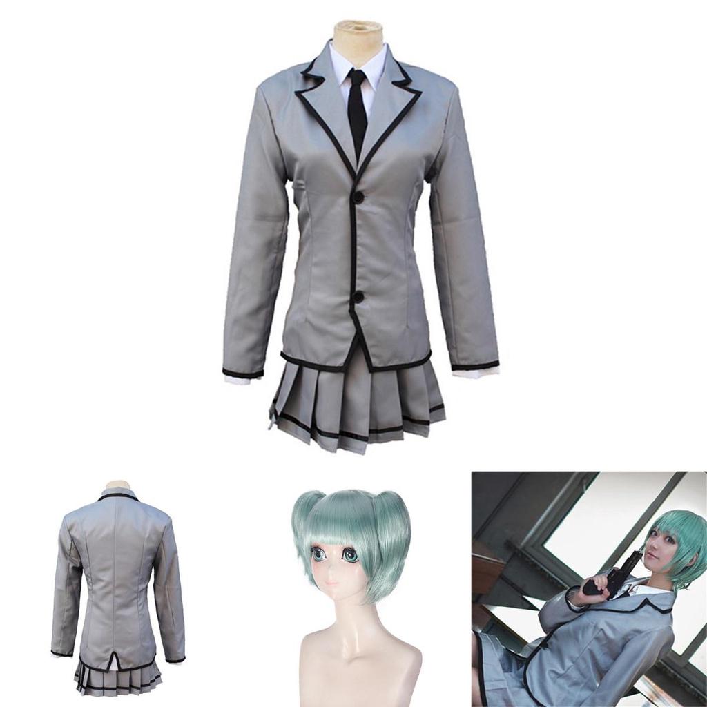 Exquisite Assassination Classroom Kaede Kayano School Uniform Cosplay Costume With Stylish Wig