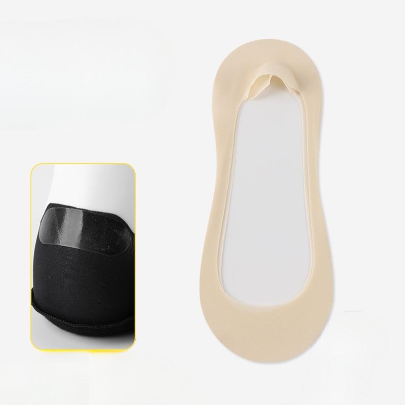 

Женские летние тонкие хлопковые носки с низкой посадкой, не скользят, не спадают, с носками-лодочками 1 pair телесный