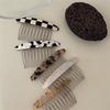 Acetate Coffee Bow Insert Combs Clips Women Hair Styling Hairpins Women Multi-tooth Bangs Broken Hair Comb Clip Girls Gifts Headwear