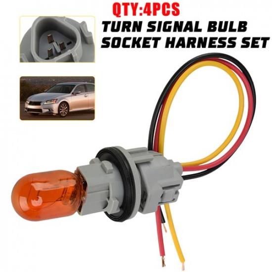 Headlight Turn Signal Bulb Socket Harness Fit Toyota Yaris 2012-19 Prius C 1-5X