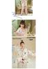 Autumn Long Sleeve Cartoon Pajamas Set for Girls - Cardigan Style, Wear Indoors or Out