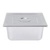 4-Piece Stainless Steel Steam Table Pans, 7L Capacity, Lid Included, Ideal for Catering, Heat Retention & Easy to Clean