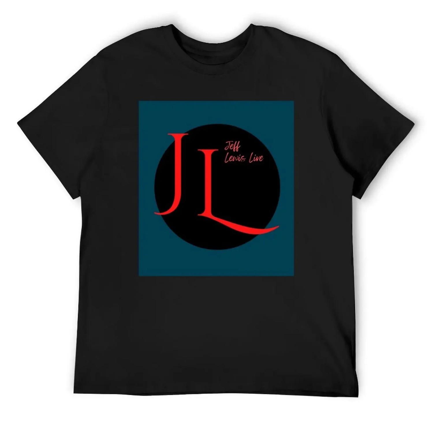 

jeff lewis live - funny T-Shirt Funny t-shirts rapper graphic tees oversizeds heavyweight t shirts for men XXXXXL чорний