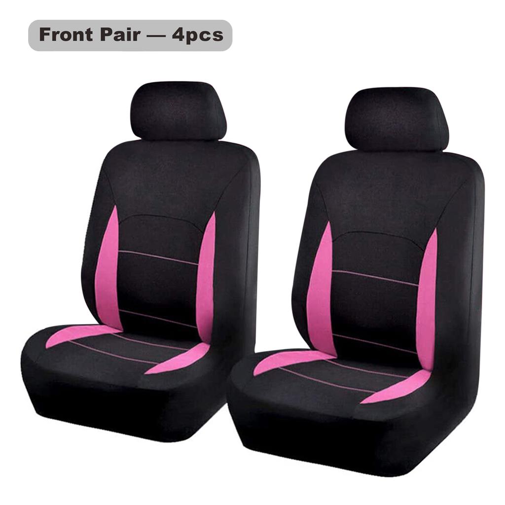 Four Seasons Polyester Fabric 5 Seats Universal Car Seat Cover Full Set