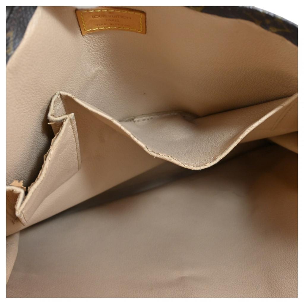 Auth LOUIS VUITTON Monogram Sac Plat Tote Bag Handbag PVC Canvas M51140 lv3622bf