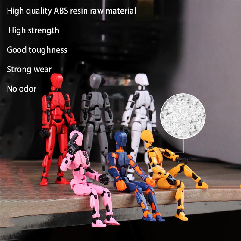 13 bewegliche Actionfiguren mit Gelenken, Gestaltwandler-Roboter, 3D-gedruckte Schaufensterpuppe, Charakter zum Zusammenbauen, Spielzeug für Eltern und Kinder, Spiel, Geschenke für Kinder, Druckentlastungsspielzeug