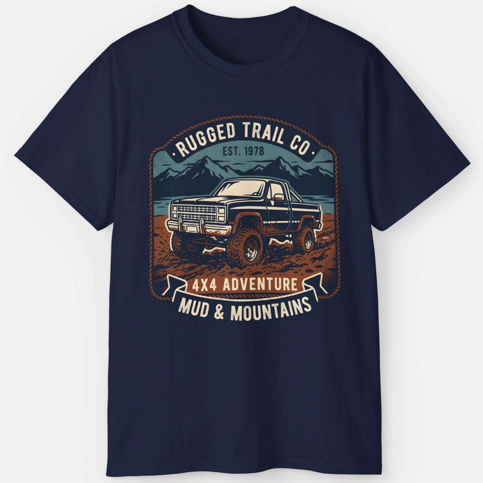 Vintage 4x4 Off-Road T-Shirt – Retro Mountain Adventure Graphic Tee S