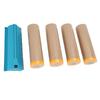 4 Rolls Pre Taped Masking Paper with Dispenser 18 Inch 80 Feet Paint Adhesive Protective Paper Roll