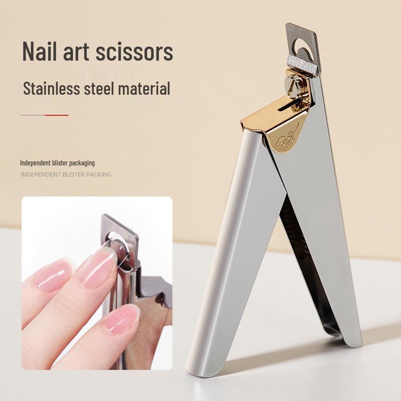U-Shaped Stainless Steel Nail Clippers for False Nails & French Manicures