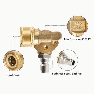 5 Nozzle Tips High Pressure Washer Kit 360 Degree Pivoting Adjustable Swivel Connector Quick Connect Kit 4500psi Rated