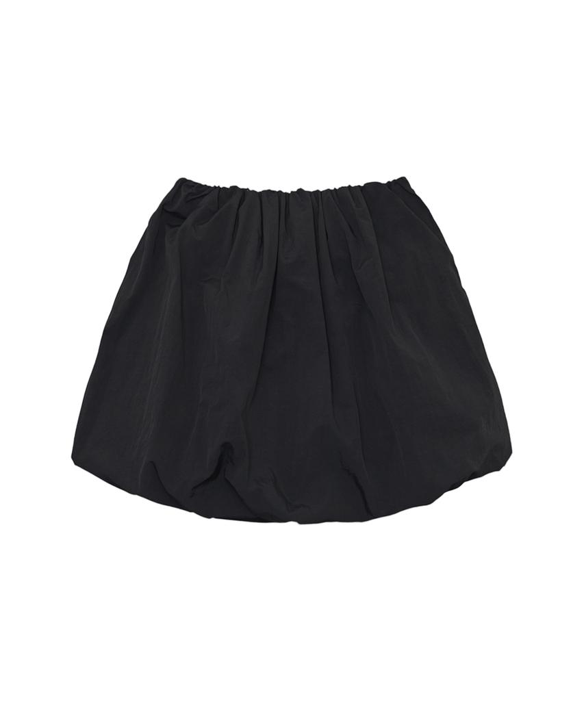 Isjabaibeu Volume Nylon Skirt - Black