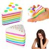 Colorful Dot Cake Squeeze Toy Stress Relief Simulated Cake Pinch Toy Focus Aid Anti-anxiety Fidget Cake Hand Relaxation Toy