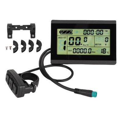 Elektroroller LCD-Display USB 24V 36V 48V Elektrofahrrad Bedienfeld Messgerät mit 5-poligem wasserdichtem Stecker