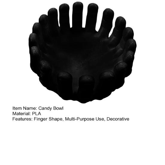 Gothic Halloween Skeleton Hands Candy Bowl Stand Lightweight Compact Storage Container