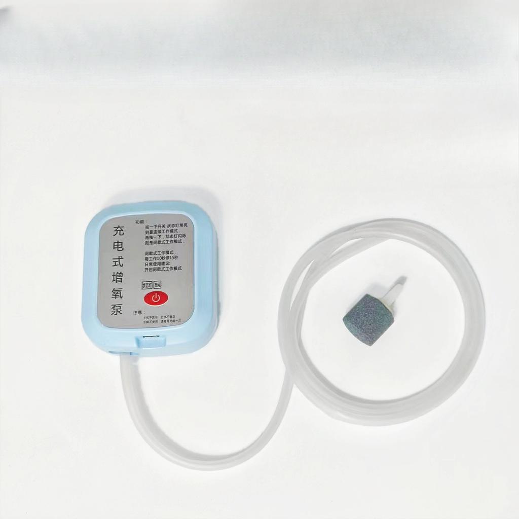 1ks Dobíjecí kyslíkové čerpadlo, Nové akvárium Venkovní rybaření Domácí chov ryb Dvouúčelový přenosný kyslíkový stroj s lithiovou baterií