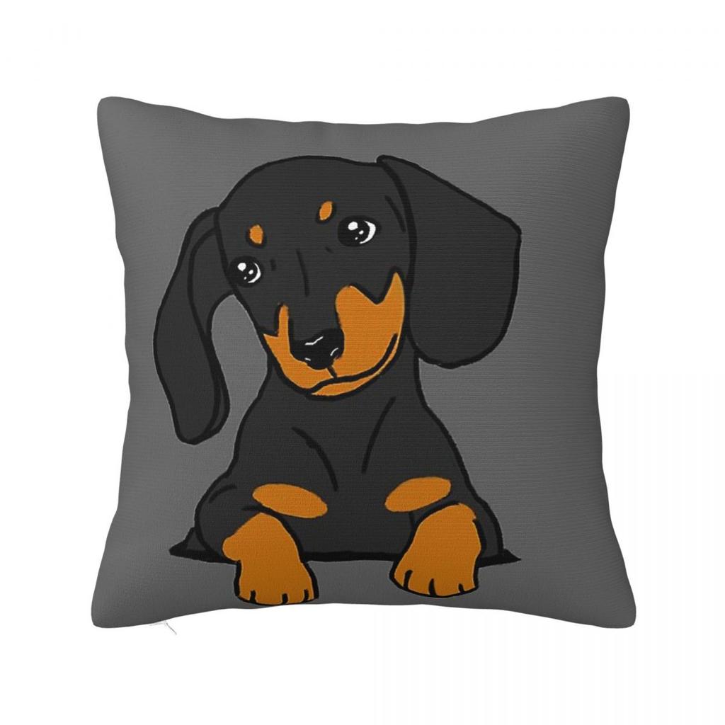 Dachshund Valentines Day Pillow Covers Polyester Home Dogs Animal Cushion Cover Cool Decorative Pillow Cover 4545