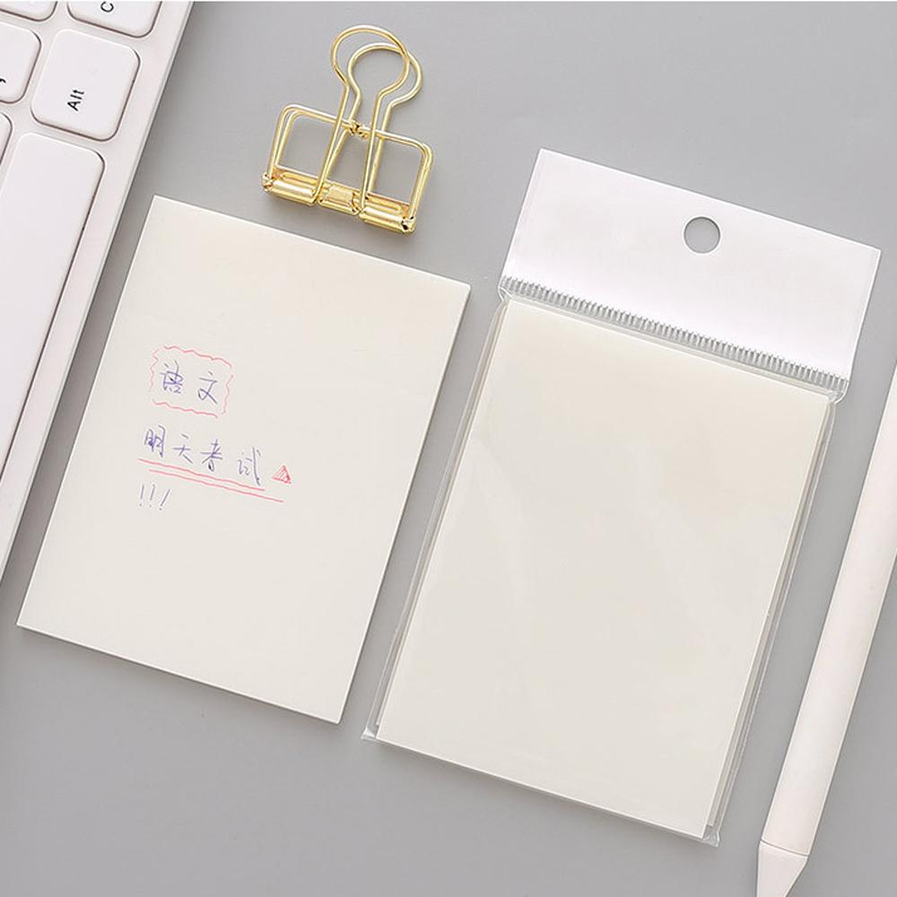 Waterproof 50 Sheets Daily To Do List Notepad Memo Sticky Note Paper Transparent Memo Pad