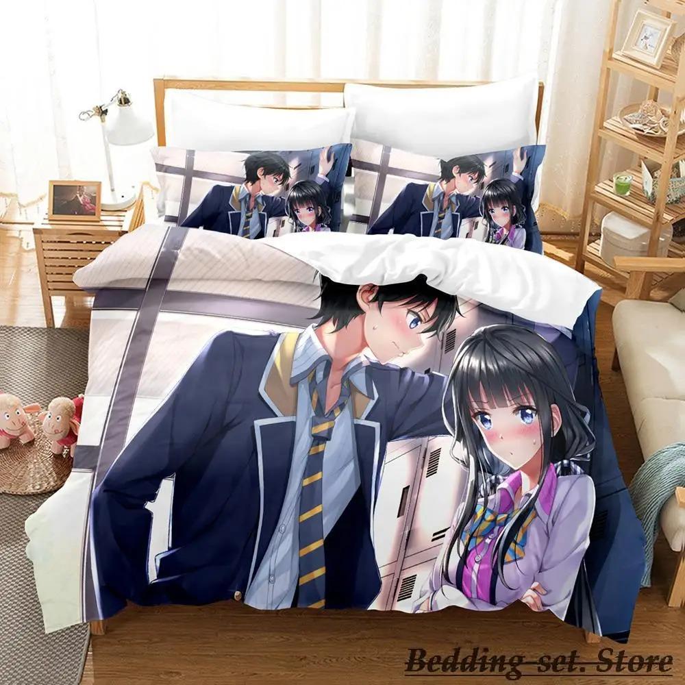 Masamune Kun No Revenge Bedding Set Single Twin Full Queen King Size Bed Set Adult Kid Bedroom Duvetcover Sets Anime Bed