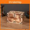 Vintage Organizer Wooden Box With Latch For Desktop Storage Gift Decoration