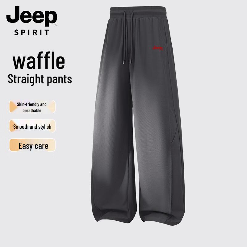 JEEP SPIRIT Men s Waffle Straight Leg Casual Pants L