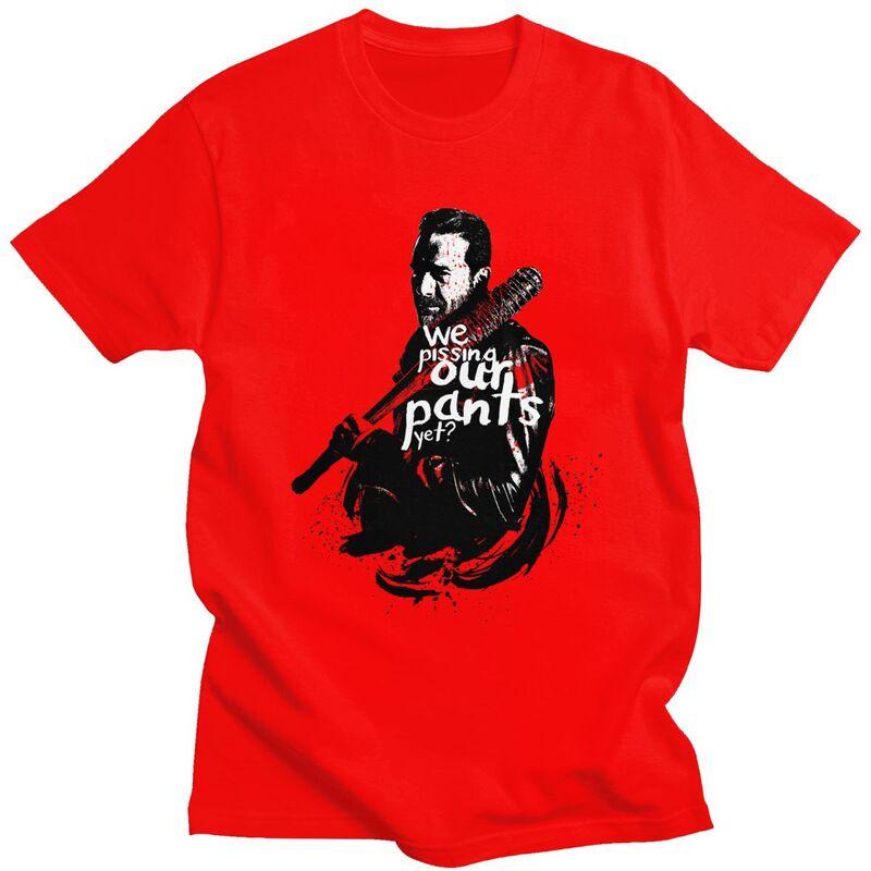 Мужские футболки с коротким рукавом по мотивам сериала ужасов «Ходячие мертвецы» на заказ, футболки 100% хлопок, подарок S