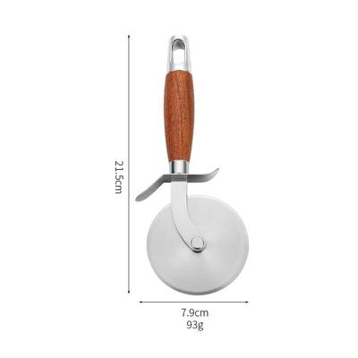 Cortador de Rodillo para Pizza de Acero Inoxidable