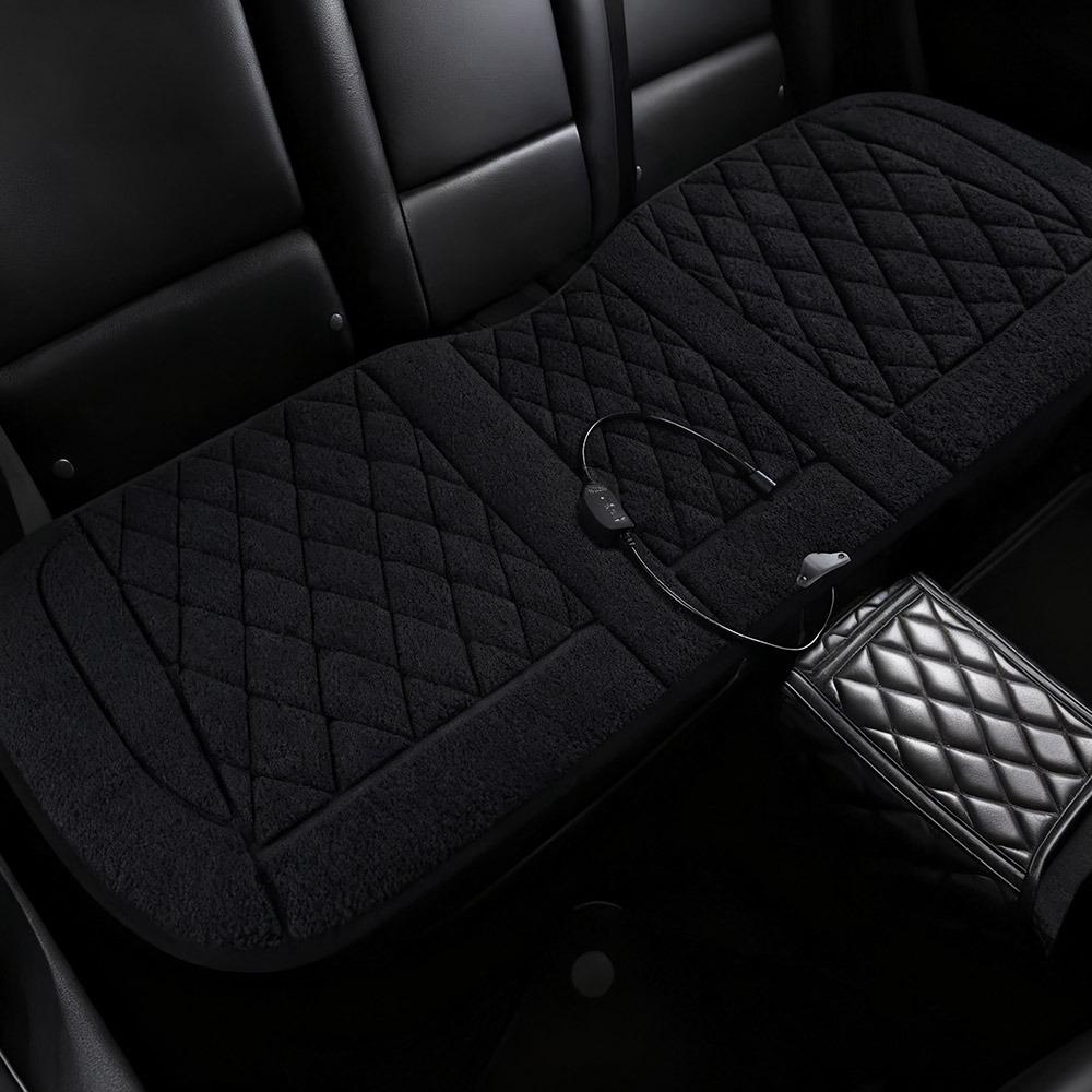 New 12V Heated Rear Car Seat Cover Adjustable Temperature Warm Car Heating Cushion Fast Heating Rear Car Seats Heated Winter