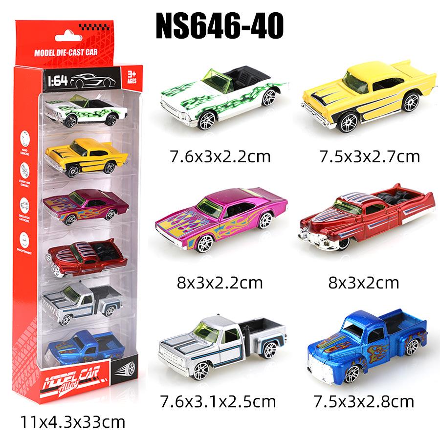 1:64 Alloy Toy Car Racing & Police Model Set for Kids