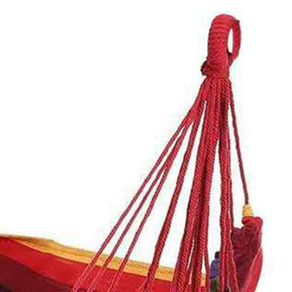 Colorful Stripe Hammock Chair Anti-Rollove Canvas Swing Durable Canvas Hanging Chair  Indoor