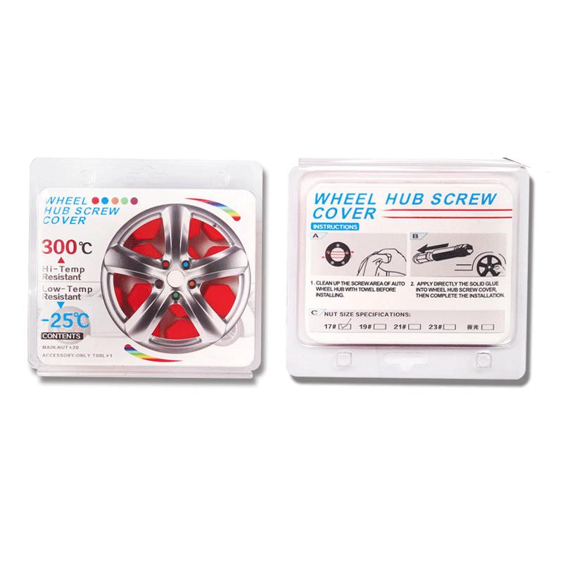 20pcs Silicone Car Tyre Wheel Hub Covers Protection Caps Wheel Hub Screw Protector Dust Proof Bolt Car Accessories 19mm/21mm