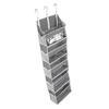 5 Tier Behind Door Storage Bag Breathable Space Saving Hanging Storage Holder with 10 Side Pockets for Toys Clothing