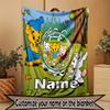 Custom Name Personalized Bamse Print Blanket, Home Decor, Bedroom, Sofa, Camping, Couch, Gifts for Birthday Christmas