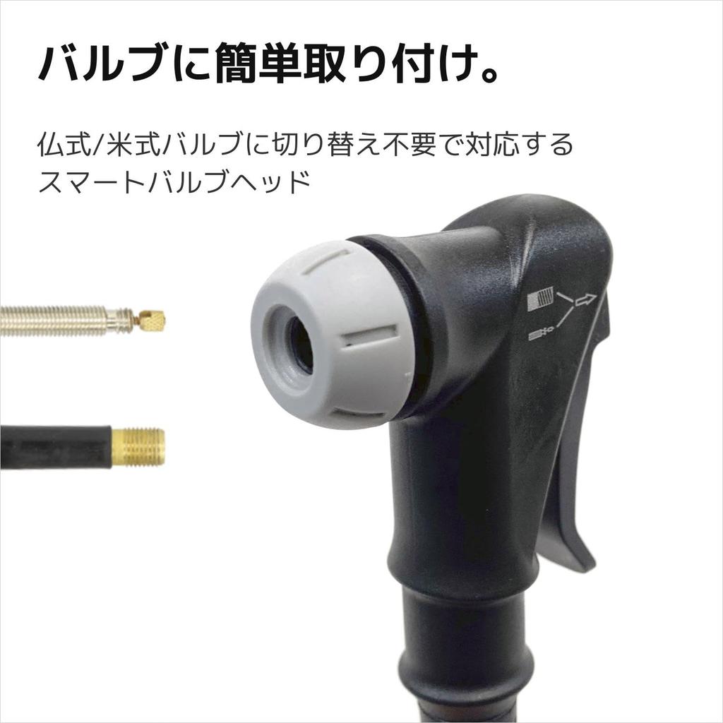 SERFAS Bicycle High-Pressure Air Pump, Floor Pump, Fits Presta, American, British, Ball, and Boat Valves, Includes Air Gauge, for Road Bikes and MTBs