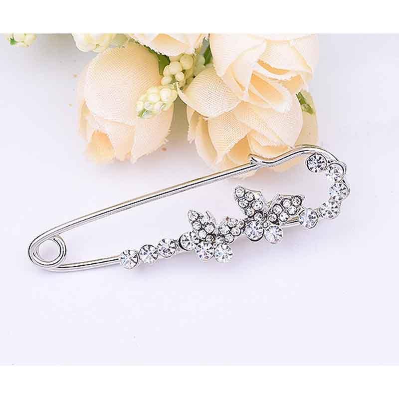 Crystal Women Fashion Rhinestone Pins  Brooches Butterfly Corsage Jewelry