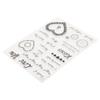 Clear Stamps with Die Mold  Combination Recyclable Clear Imprint Card Making Stamps for Scrapbook