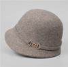 Wool Mother Hat Lady Autumn and Winter New Top Hat French Elegant Retro Bucket Hat Basin Hat