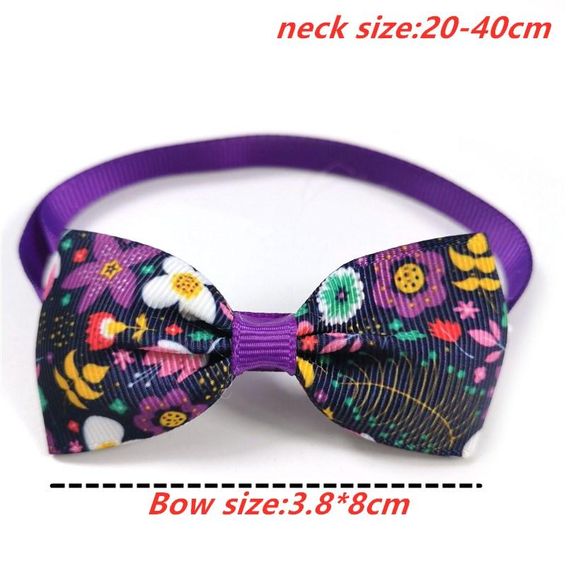 50/100pcs Spring Pet Dog Flower Bow Ties Small Dog Pet Puppy Bow Tie Neckties Dog Grooming Accessories Supplies for Small Dogs