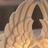 Small Candle Container 3D Printed Angel Wings Tealight Holder, Wing Shape Candlestick, Stand Romantic Ornament for Bedroom Wedding Table Decor Modern