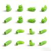 20-300pcs Mini Resin Simulated Caterpillar Small Plastic Miniature Animal Figures for DIY Fairy Garden Micro Landscape Ornament